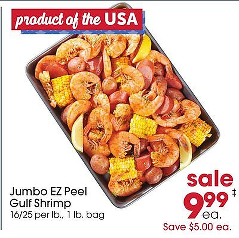 Jumbo EZ Peel Gulf Shrimp - Giant Eagle weekly ad deal
