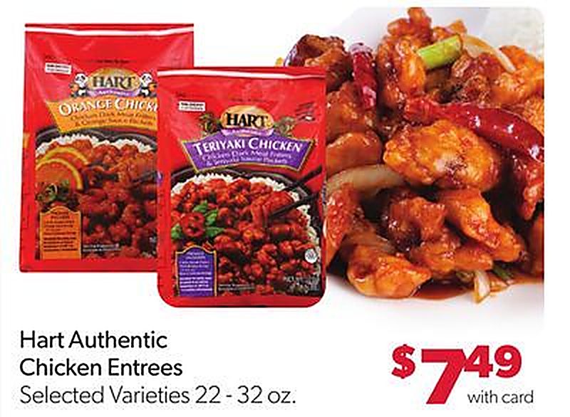 Hart Authentic Chicken Entrees - Family Fare weekly ad deal