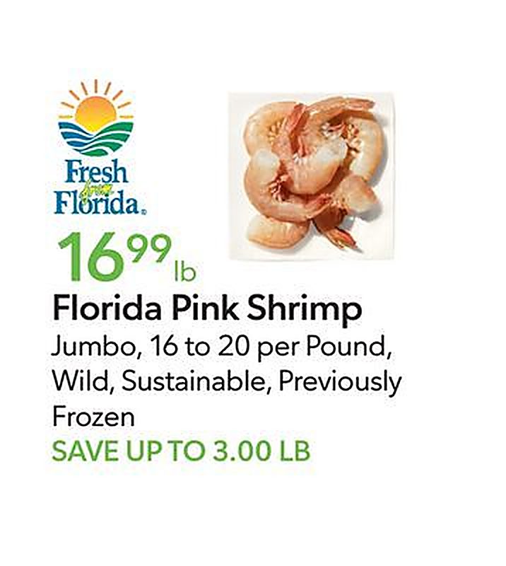Florida Pink Shrimp - Publix weekly ad deal