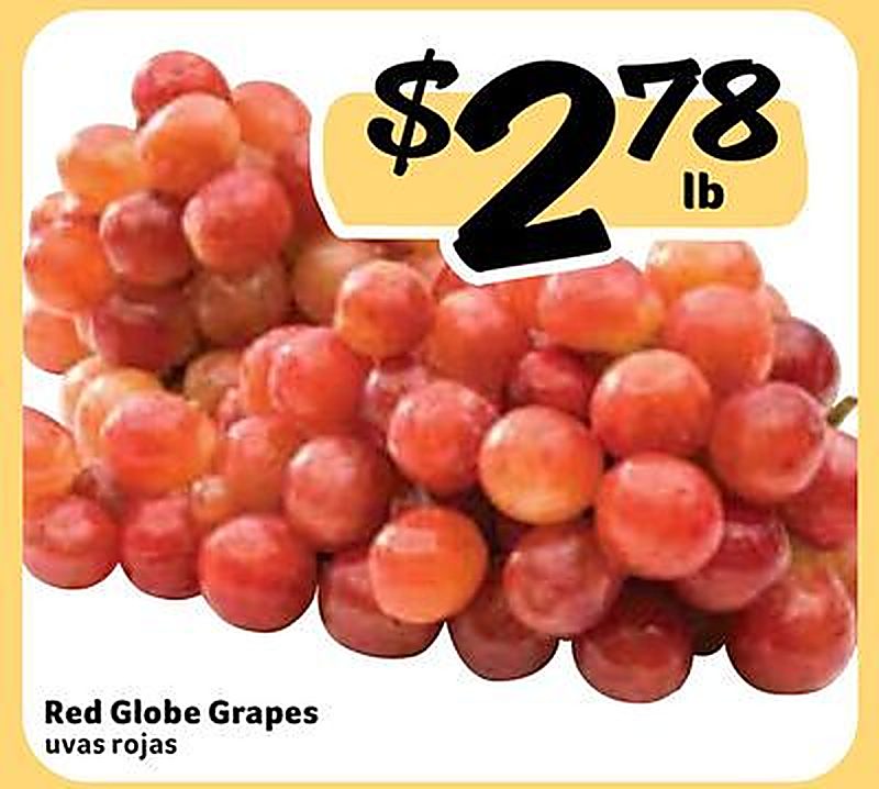 Red Globe Grapes / uvas rojas - Fresco Y Mas weekly ad deal