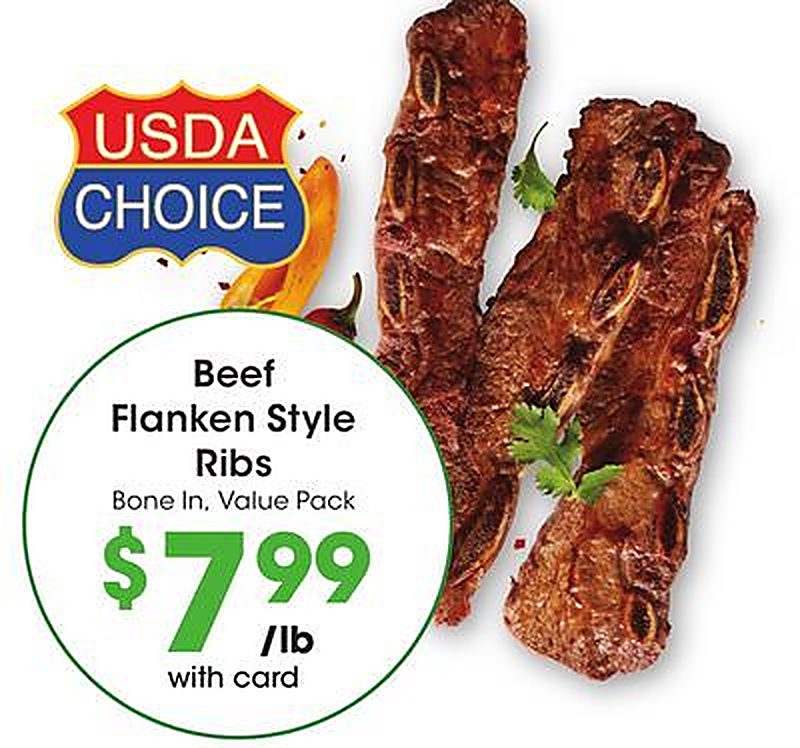 Beef Flanken Style Ribs - Fred Meyer weekly ad deal