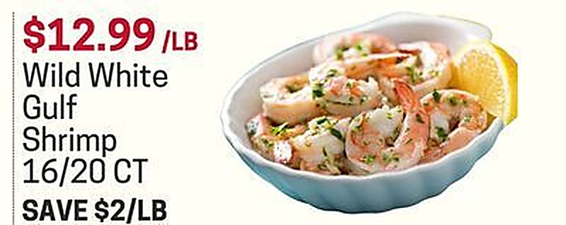 Wild White Gulf Shrimp - Earth Fare weekly ad deal