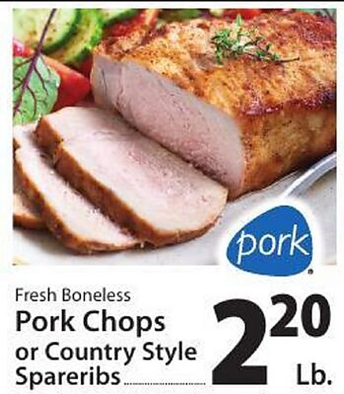 Fresh Boneless Pork Chops or Country Style Spareribs - West Side Marketplace weekly ad deal