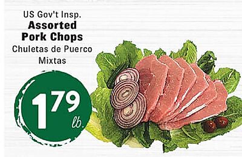 US Gov't Insp. Assorted Pork Chops - Rio Valley Market weekly ad deal