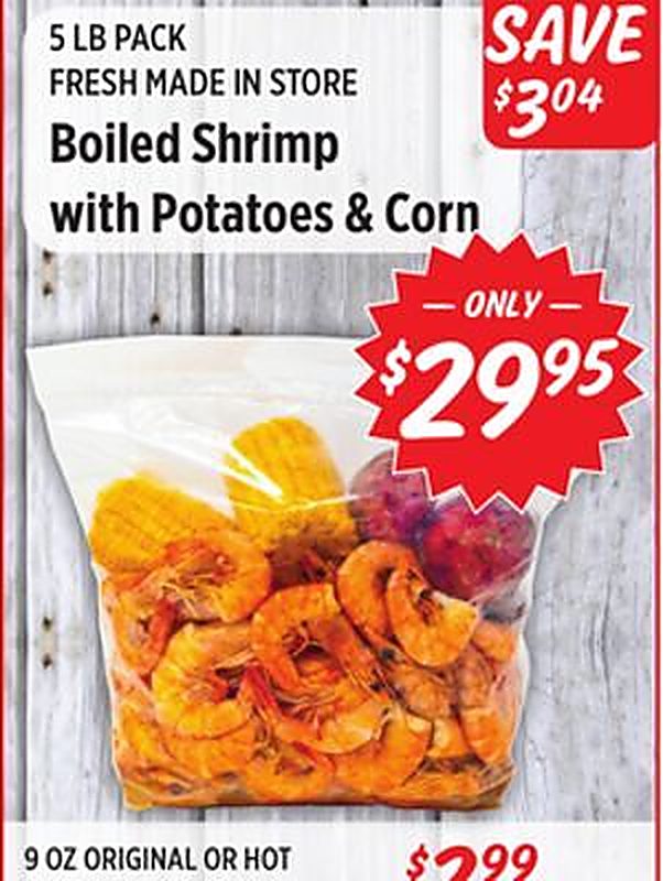 Boiled Shrimp with Potatoes & Corn - Rouses Markets weekly ad deal