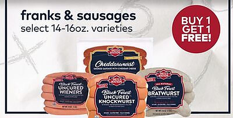 DIETZ & WATSON franks & sausages