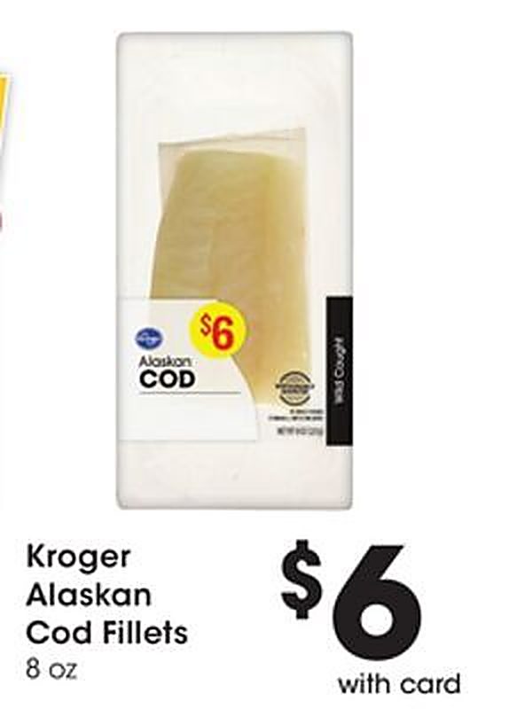 Kroger Alaskan Cod Fillets - Marianos weekly ad deal