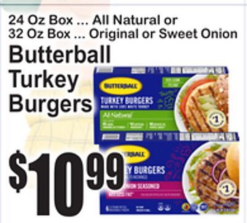 Butterball Turkey Burgers - Superfresh weekly ad deal