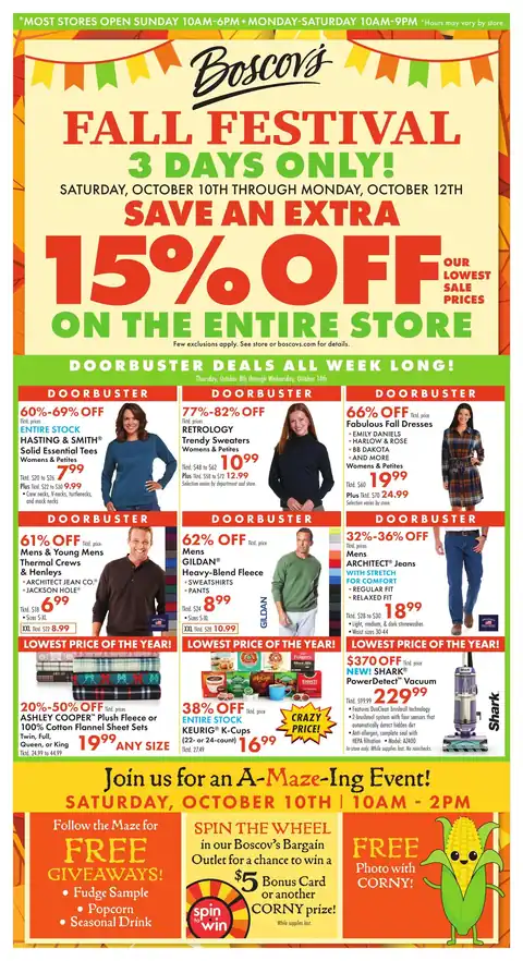 Boscov’s Weekly