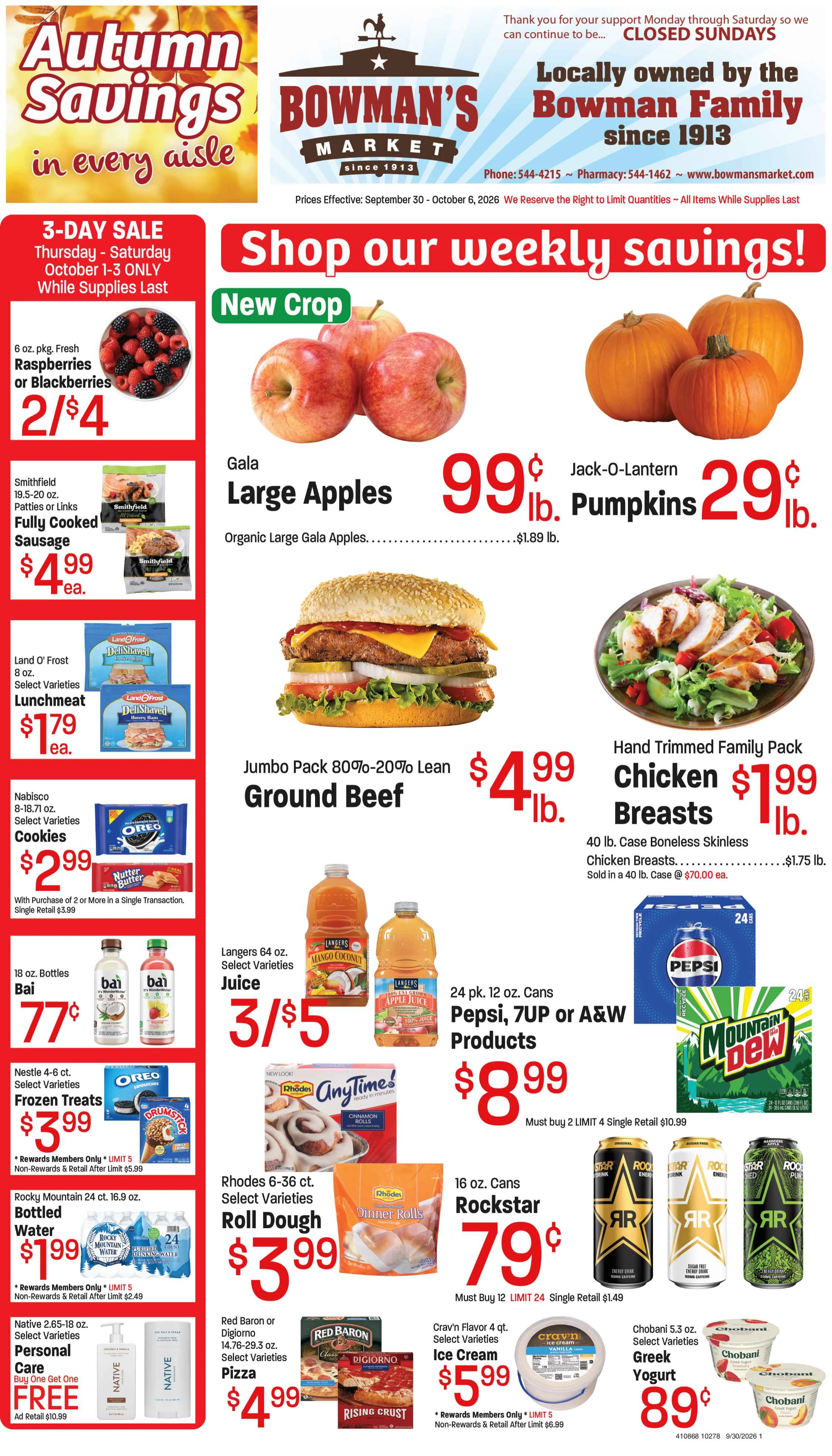 Bowman's Market Bowman's Sept 30, 2026 - Page 1