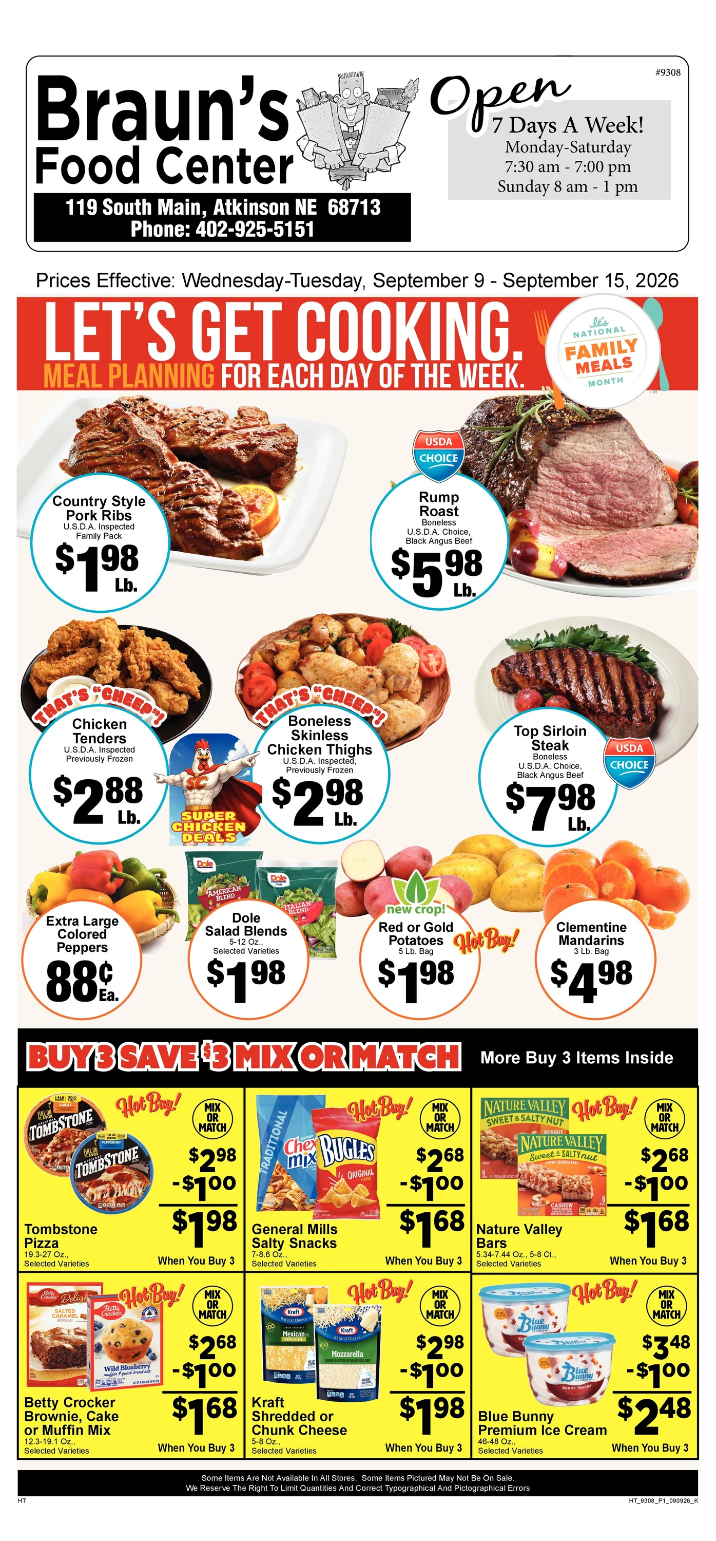 Braun's Food Center Weekly Ad - Page 1