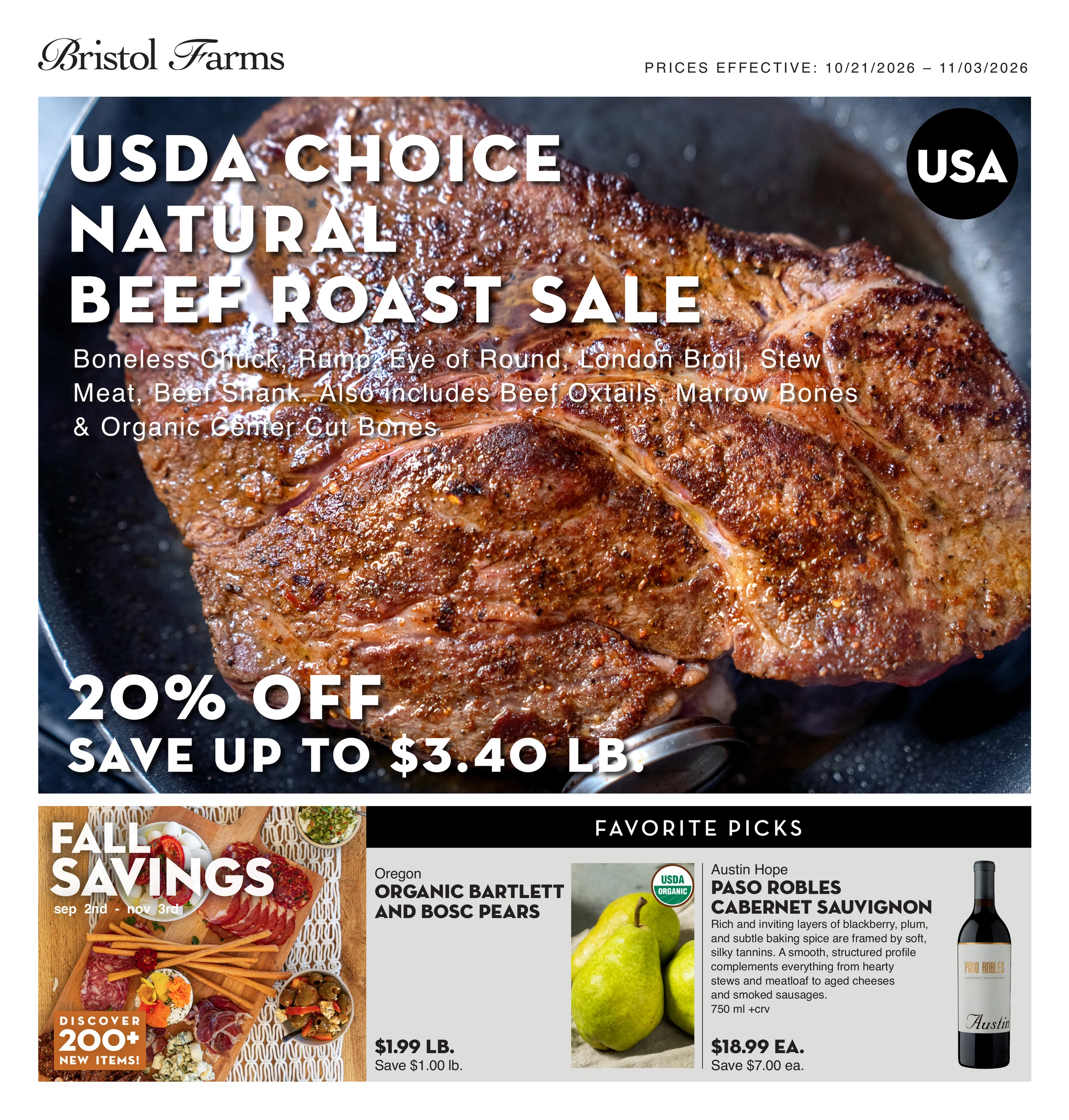 Bristol Farms Biweekly Ad - Page 1