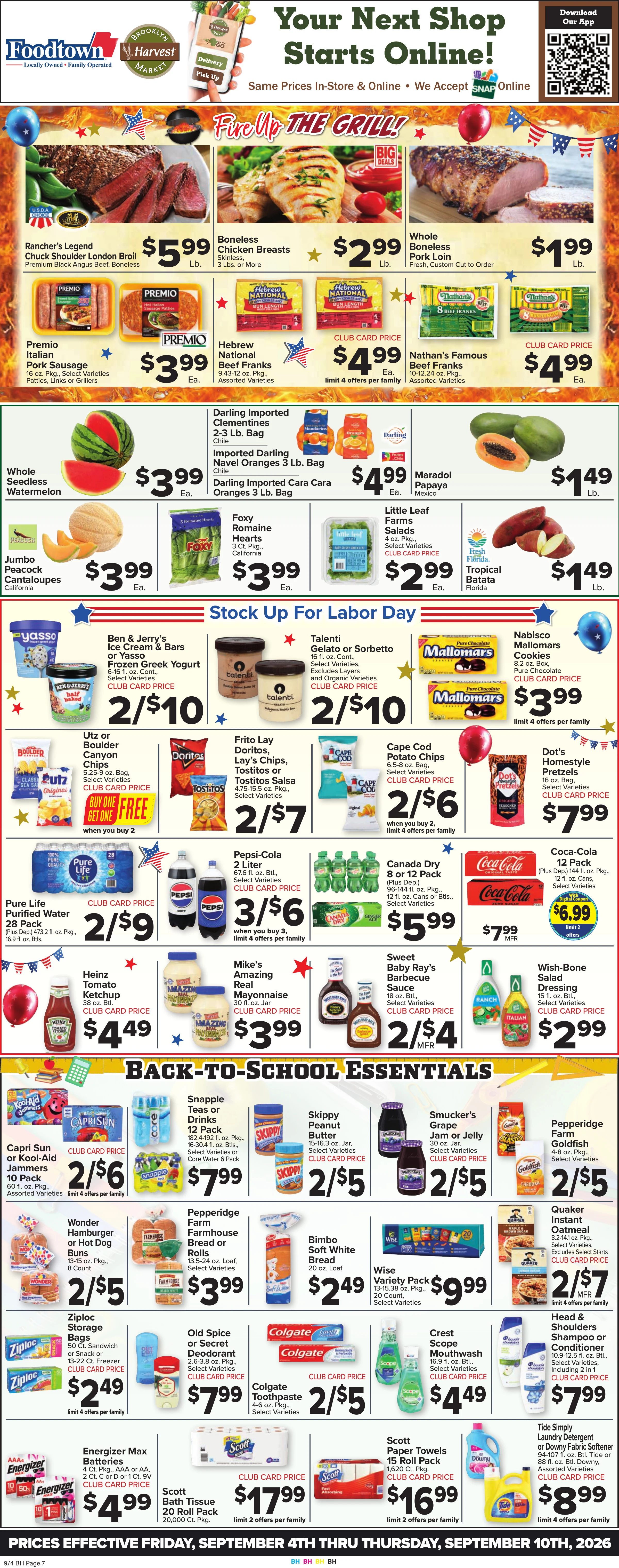 Brooklyn Harvest Weekly Ad - Page 1