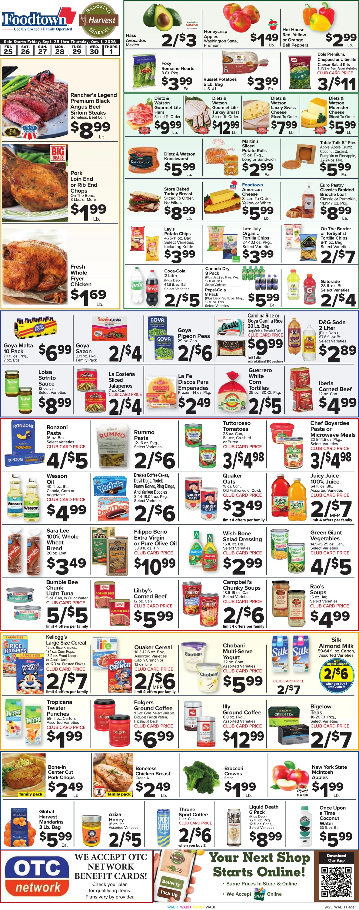 Brooklyn Harvest Weekly Ad - Page 1