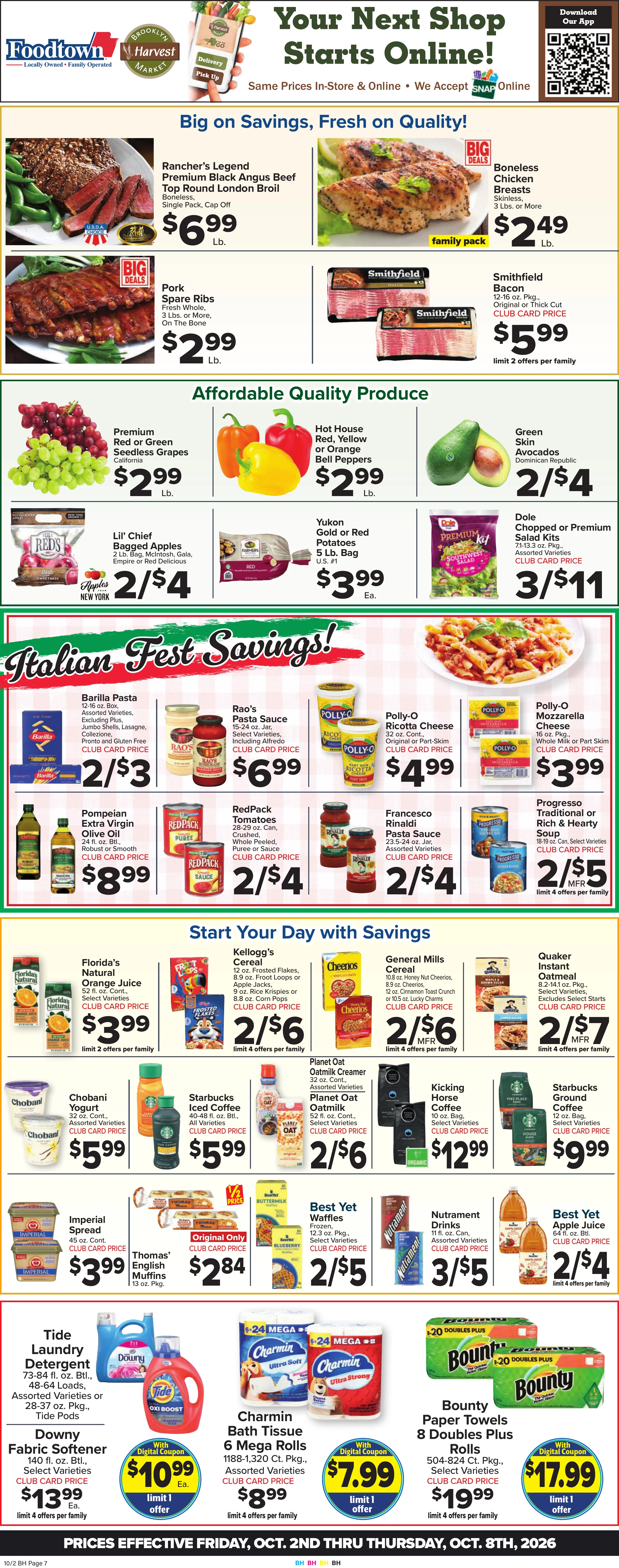 Brooklyn Harvest Weekly Ad - Page 1