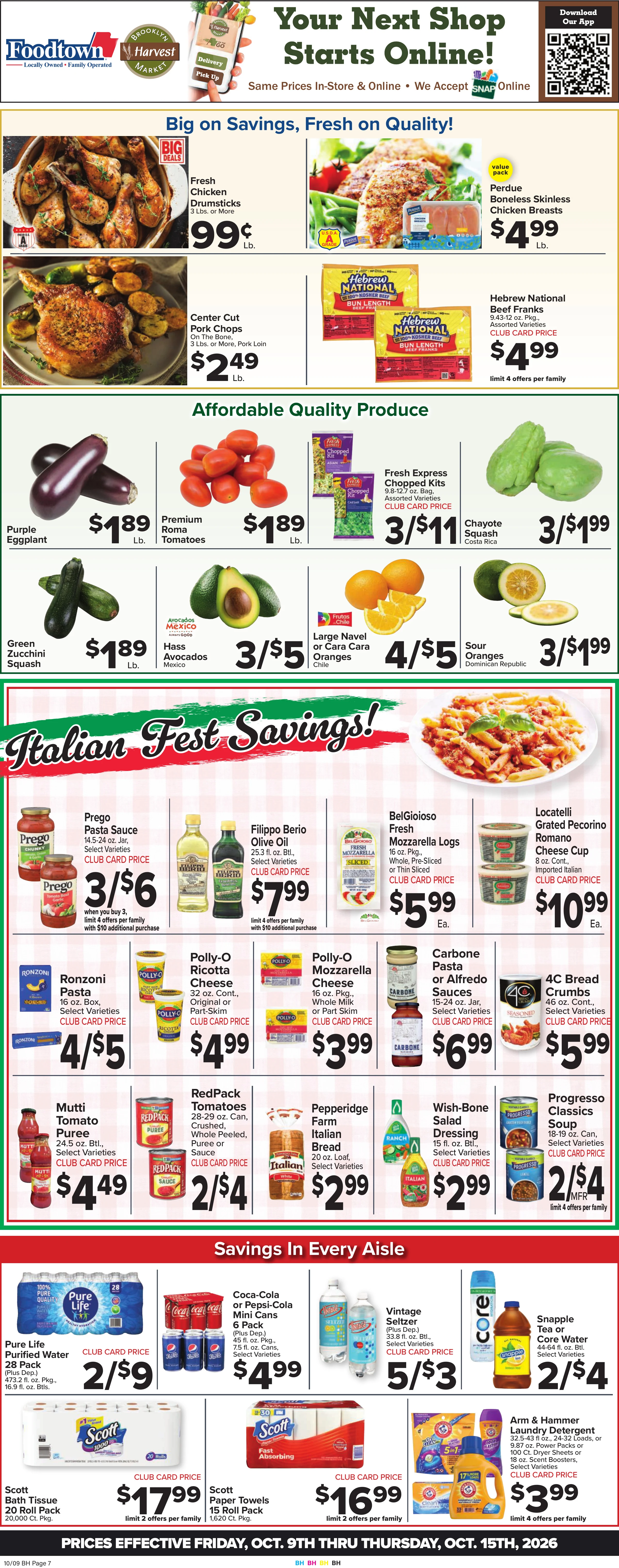 Brooklyn Harvest Weekly Ad - Page 1