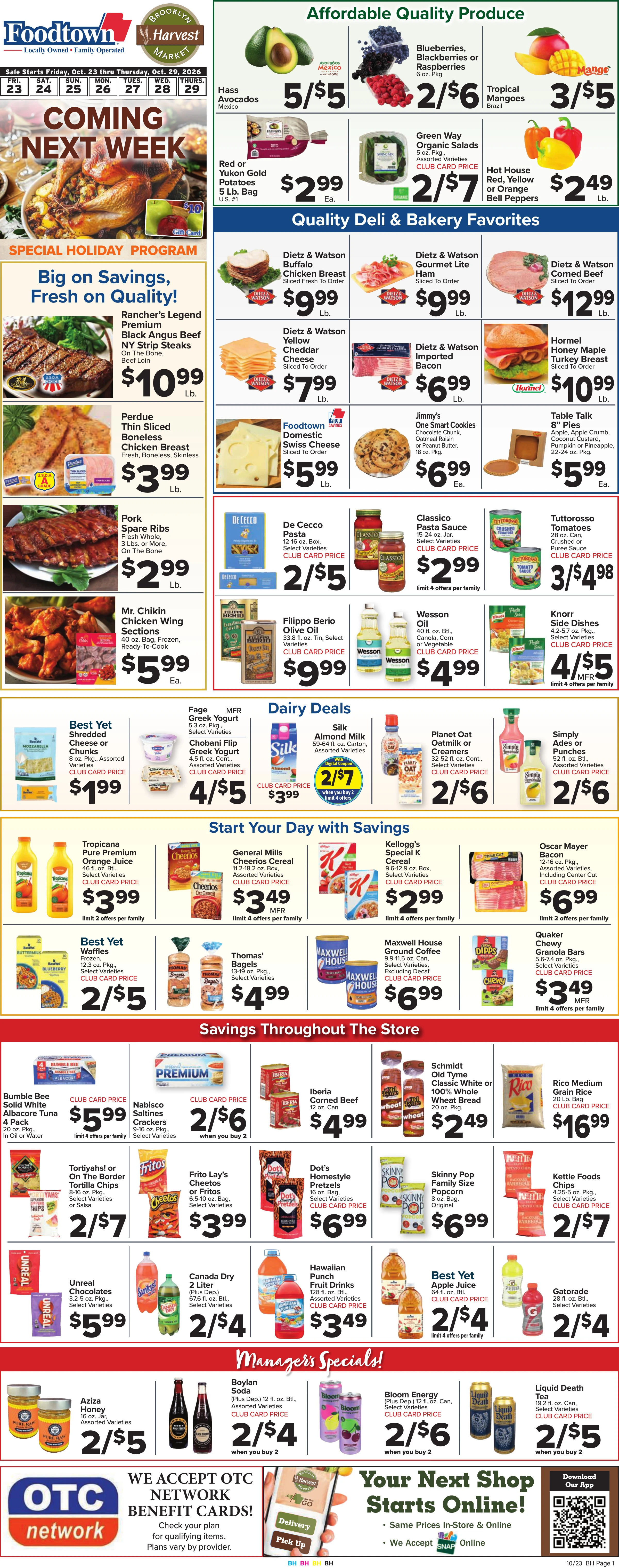 Brooklyn Harvest Weekly Ad - Page 1