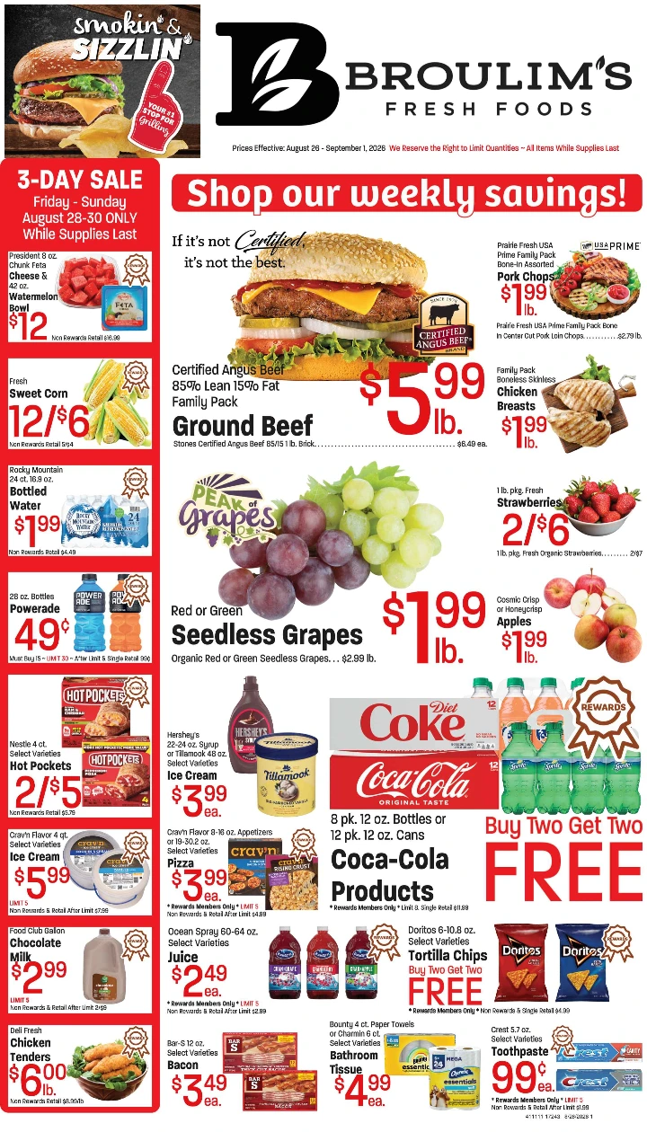 Broulim's Broulim's Ad August 26th - September 1st, 2026 - Page 1