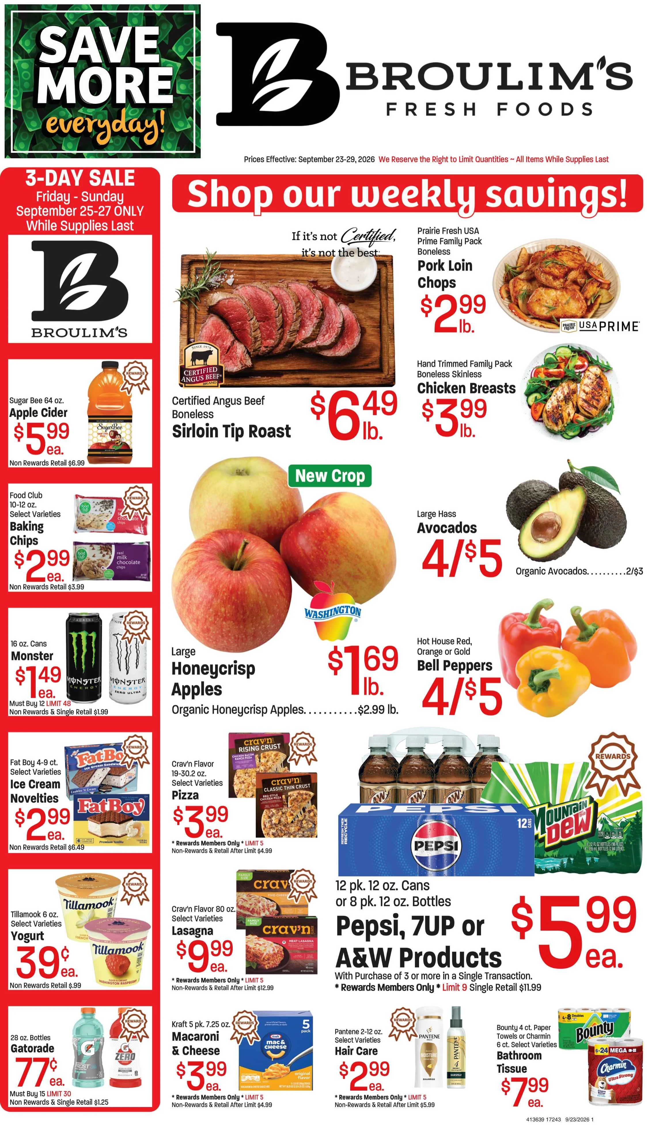 Broulim's Broulim's Ad September 23rd - September 29th, 2026 - Page 1