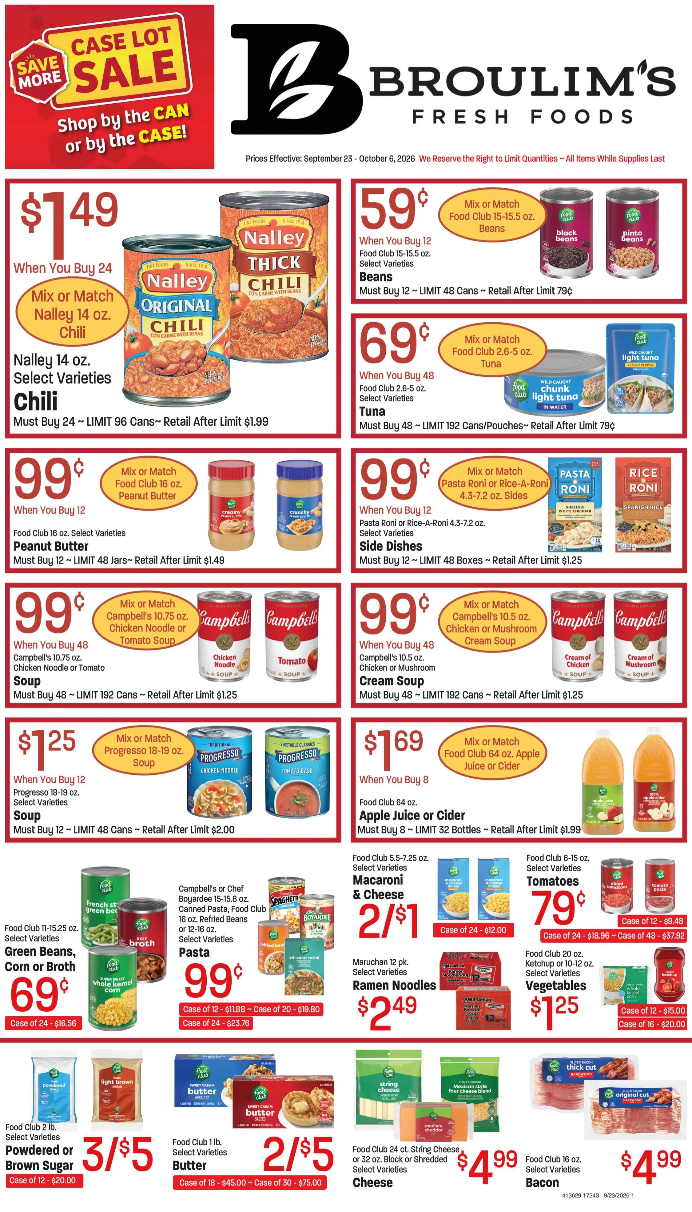 Broulim's Broulim's Case Lot Ad September 23rd - October 6th, 2026 - Page 1