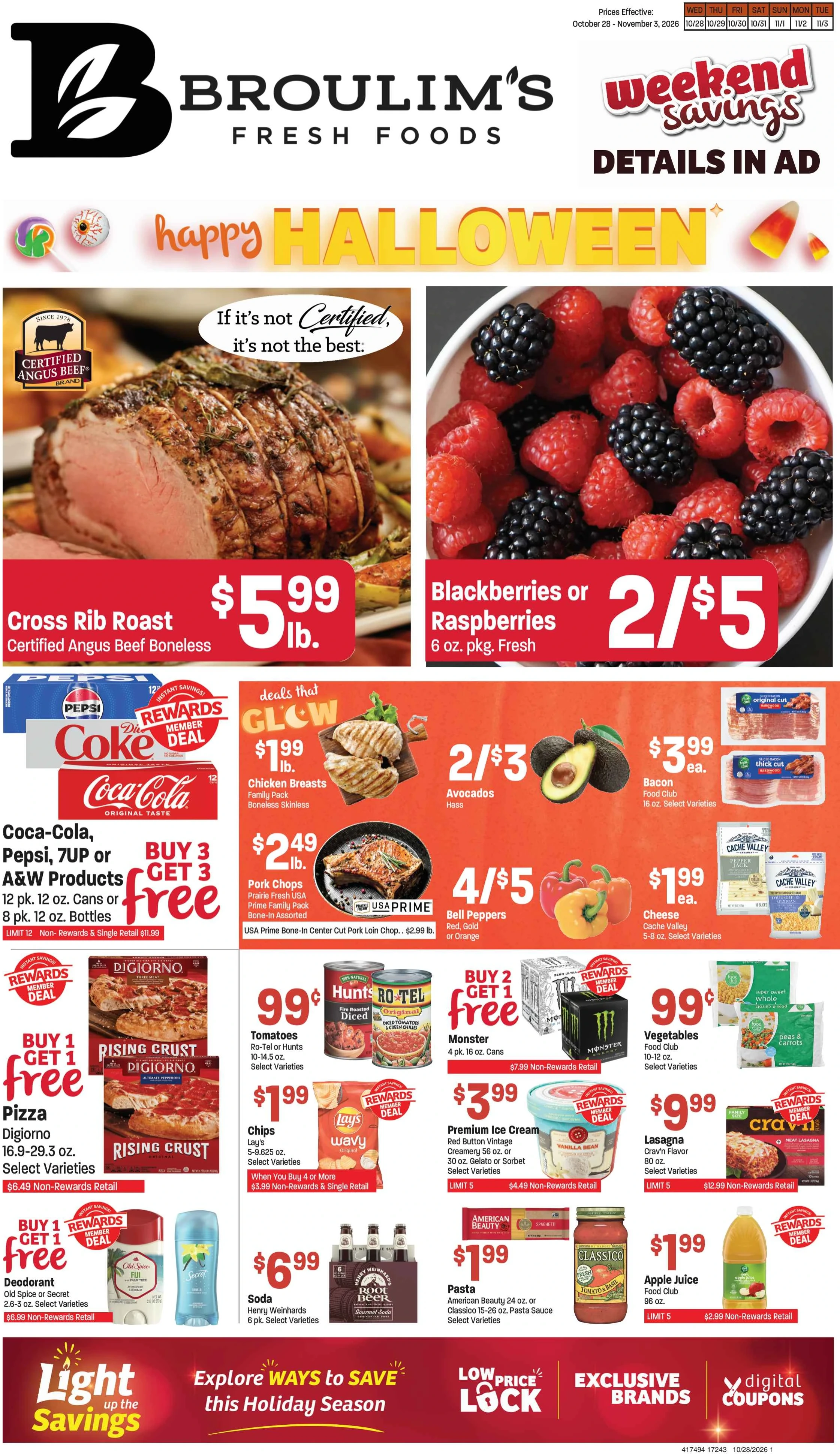 Broulim's Broulim's Ad October 28th - November 3rd, 2026 - Page 1
