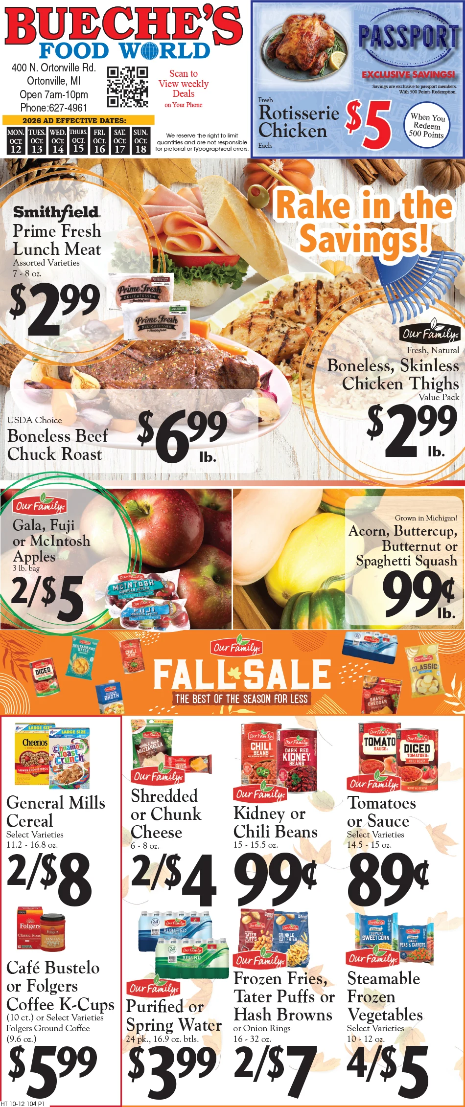 Bueche's Food World Weekly Specials - Page 1