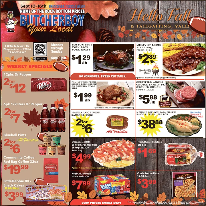 Butcher Boy Supermarket Butcher Boy Weekly Ad - Page 1