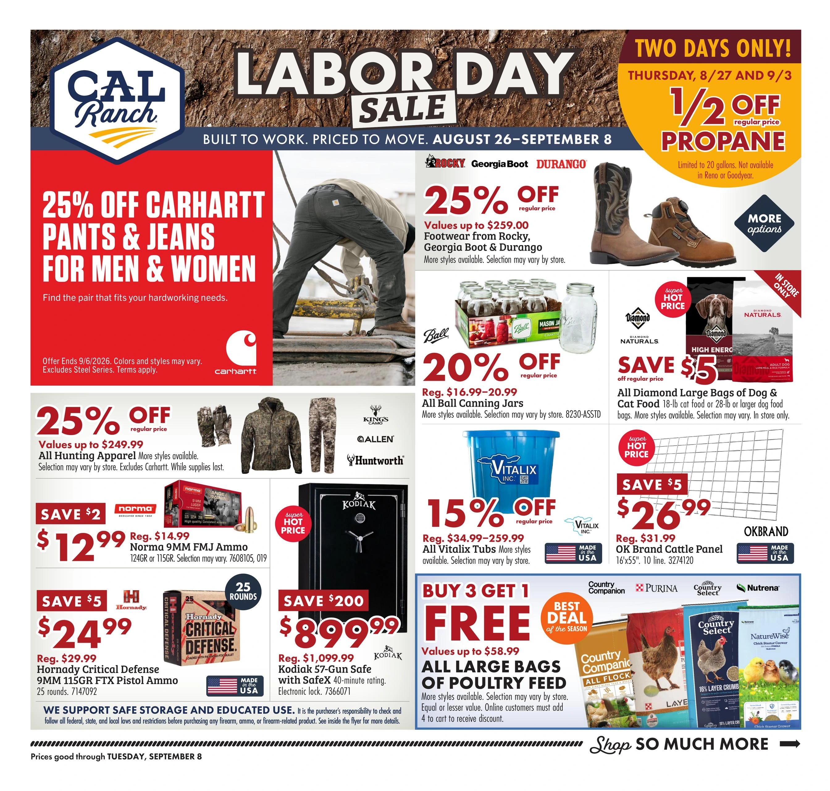 C-A-L Ranch Stores Labor Day Sale - Page 1