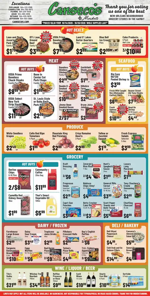 Canseco's Market New Orleans & Arabi