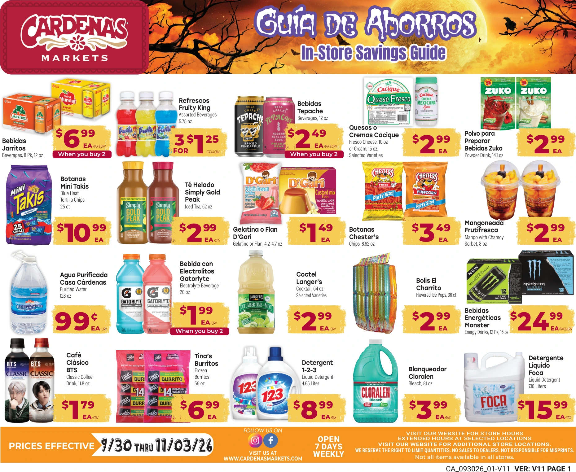 Cardenas Markets October Savings Guide - Page 1