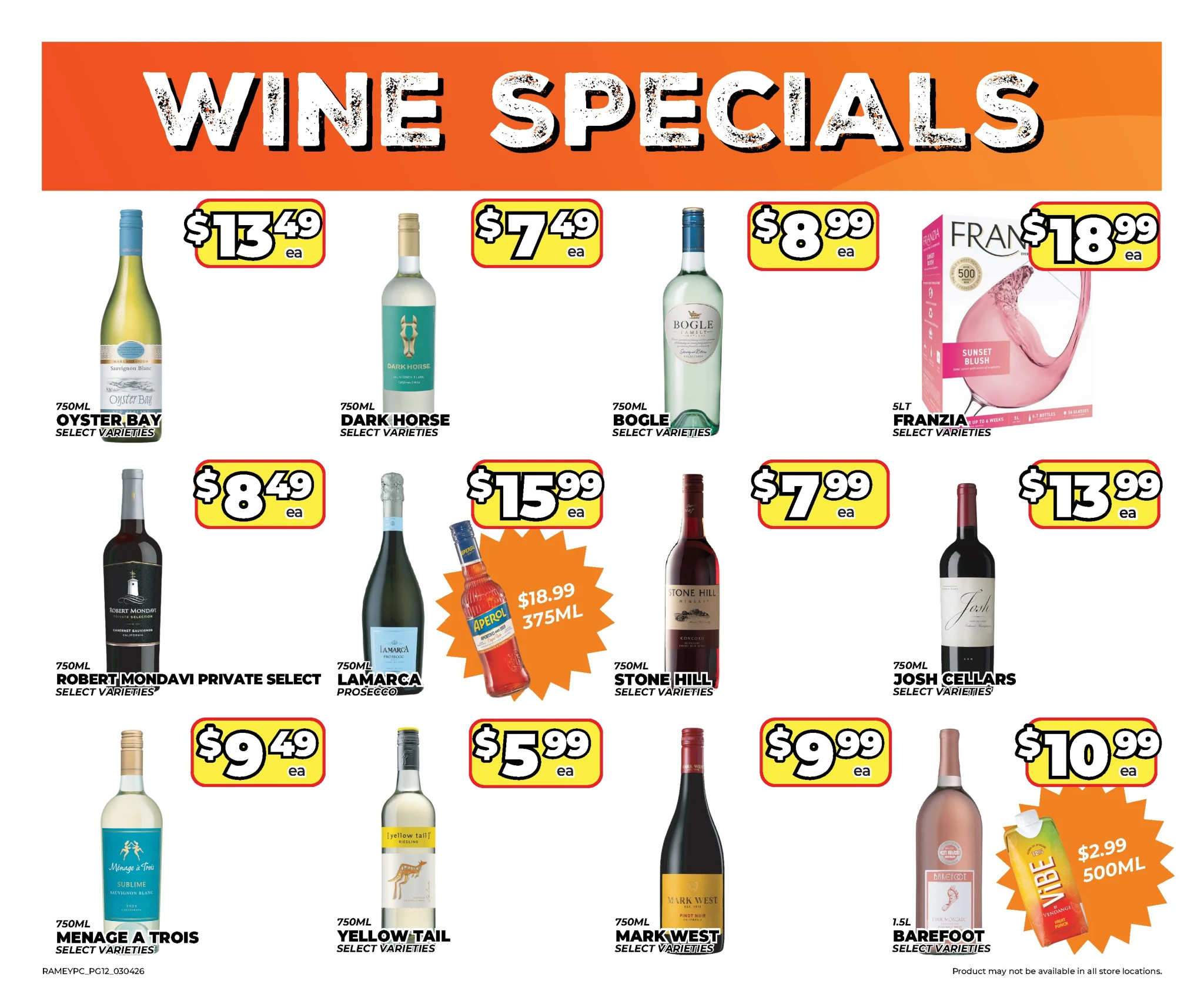 Carrows Supermarket Beer Wine Spirits Ad - Page 3