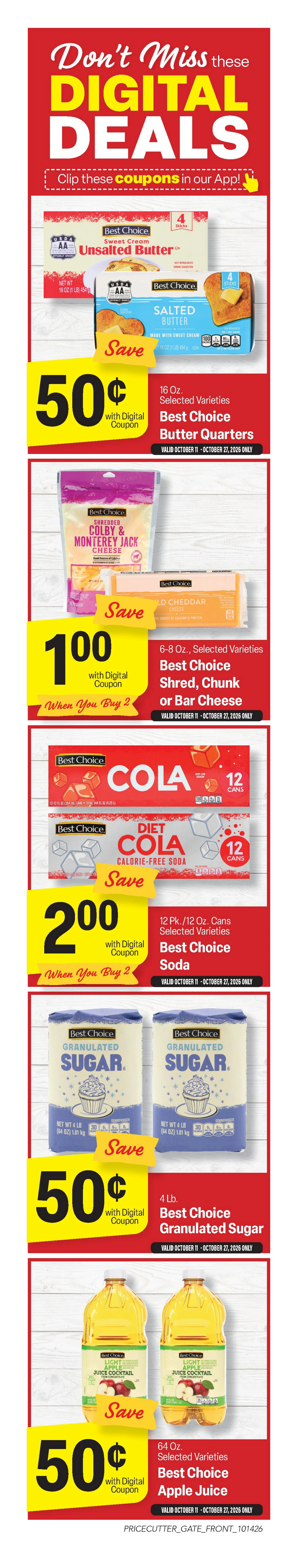 Carrows Supermarket Weekly Ad - Page 1