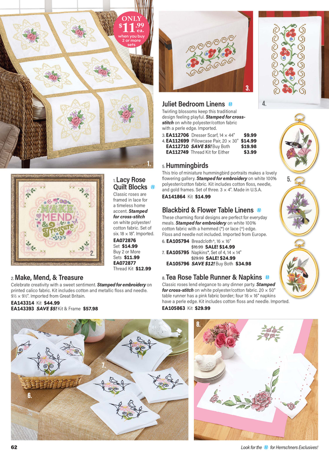 Herrschners Herrschners Stitchery & Embroidery Catalog Fall 2026 - Page 62