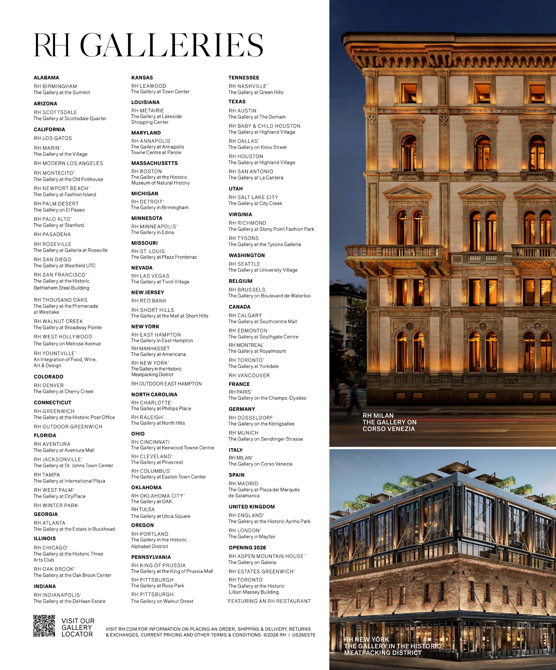 RH — Restoration Hardware RH Estates Catalog - Page 264