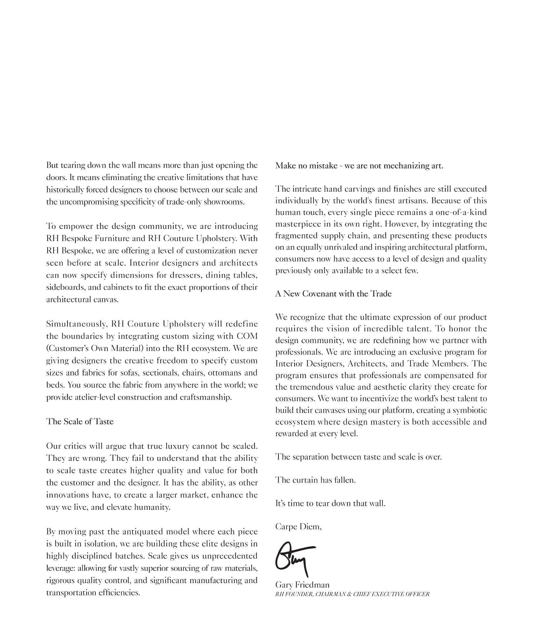 RH — Restoration Hardware RH Estates Catalog - Page 3