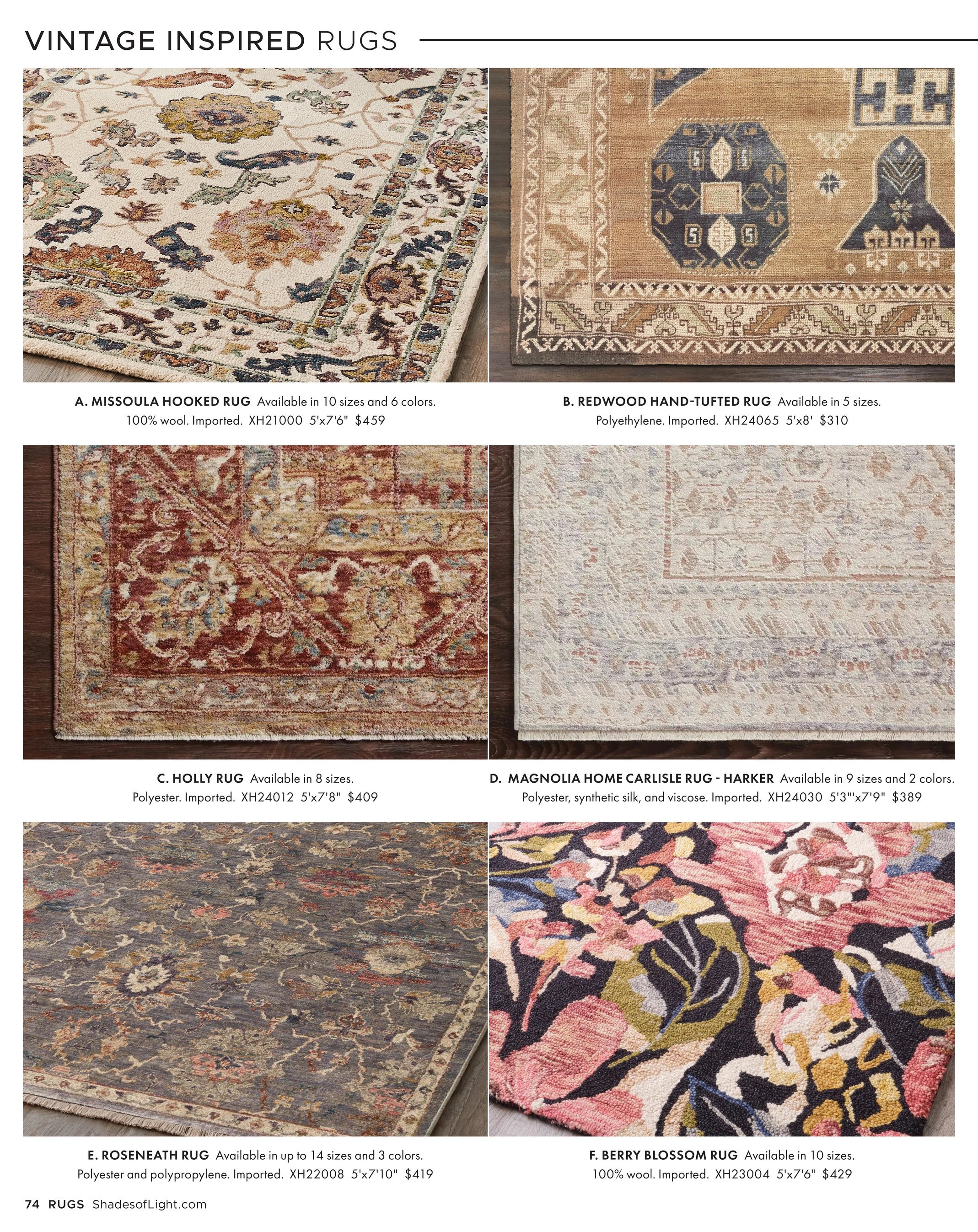 Shades of Light Shades of Light Zen Simplicity 2026 Catalog - Page 74