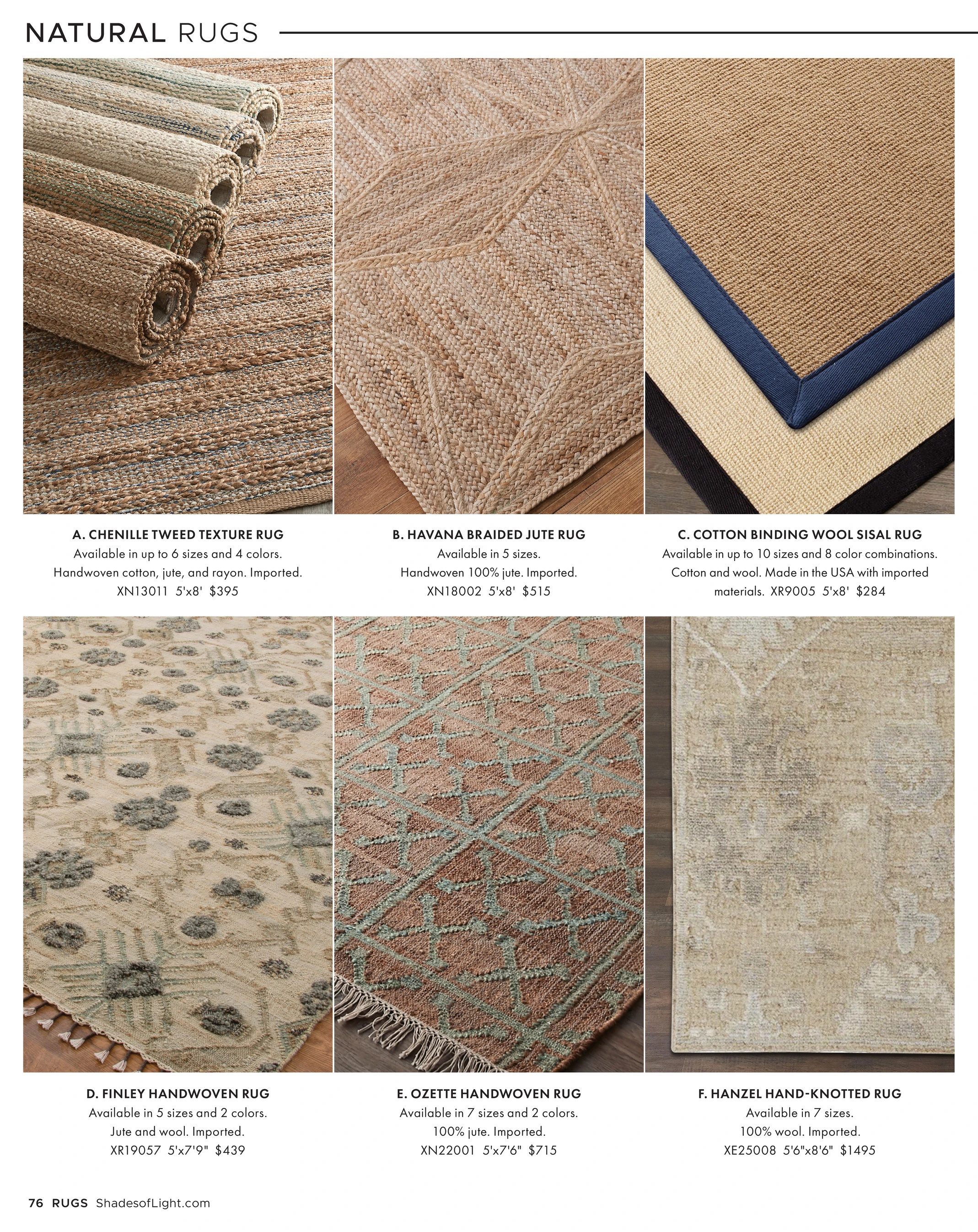 Shades of Light Shades of Light Zen Simplicity 2026 Catalog - Page 76