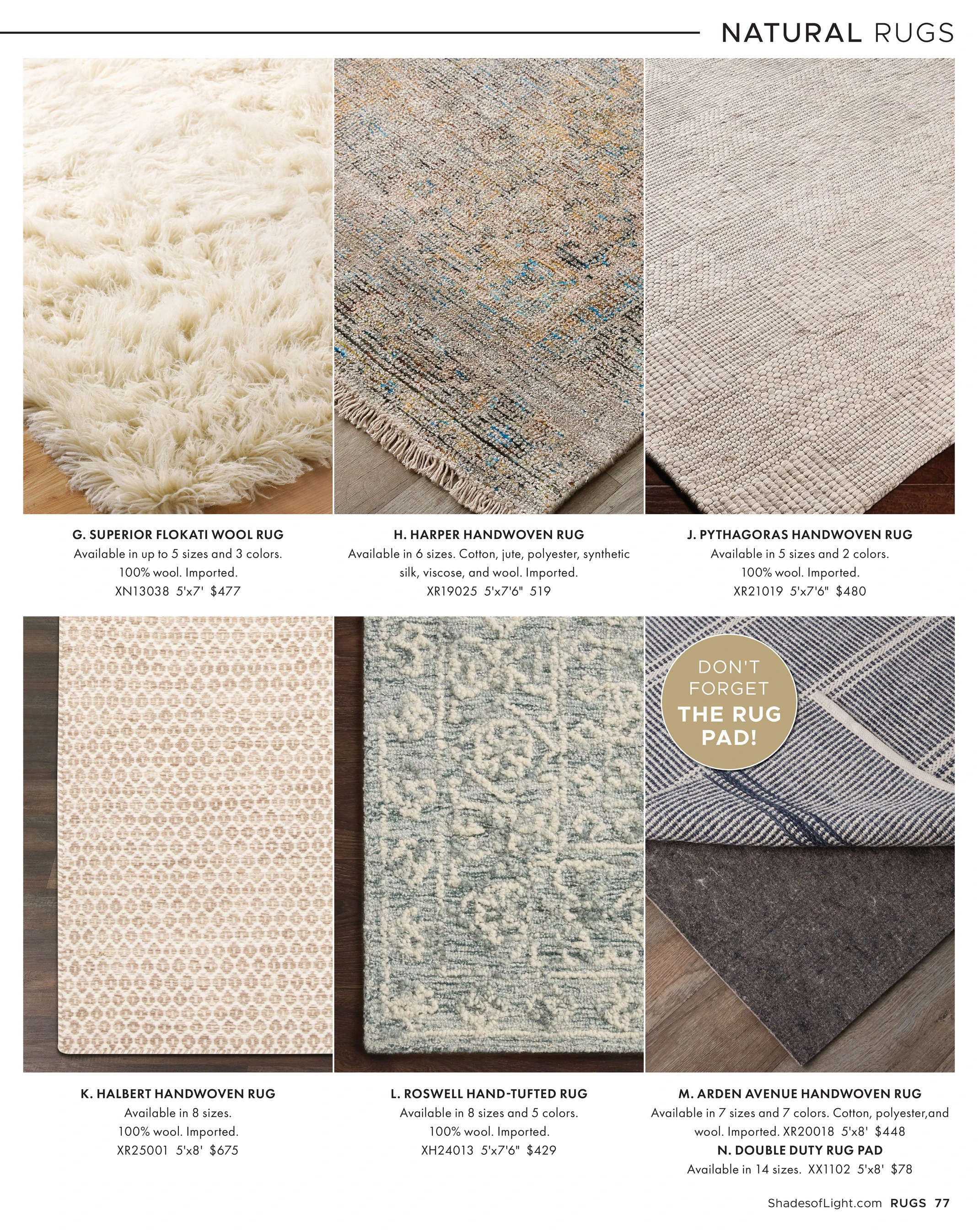 Shades of Light Shades of Light Zen Simplicity 2026 Catalog - Page 77