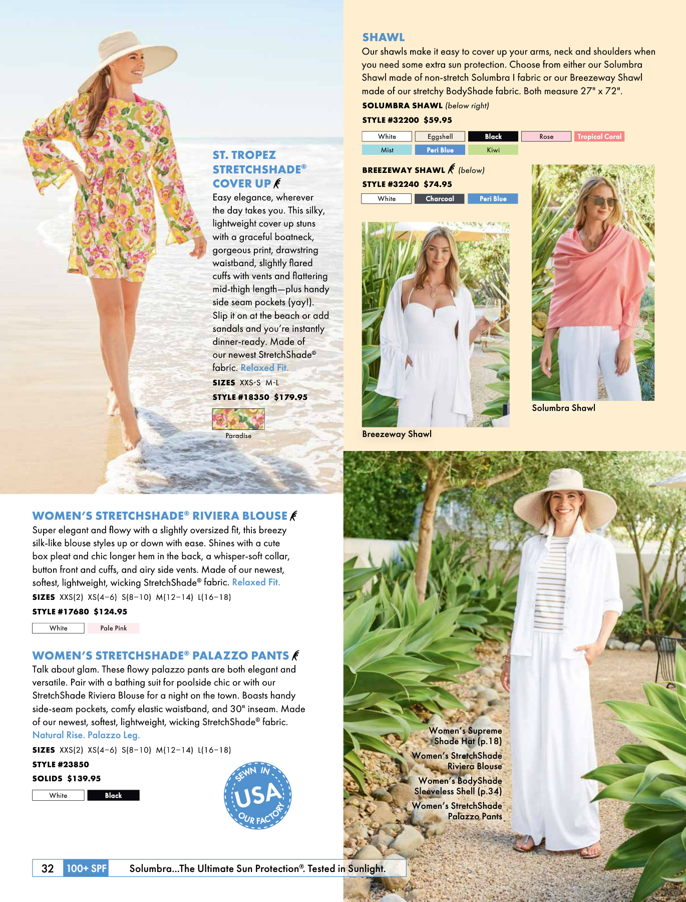Sun Precautions Solumbra by Sun Precautions 100+ SPF Clothing Catalog - Page 32