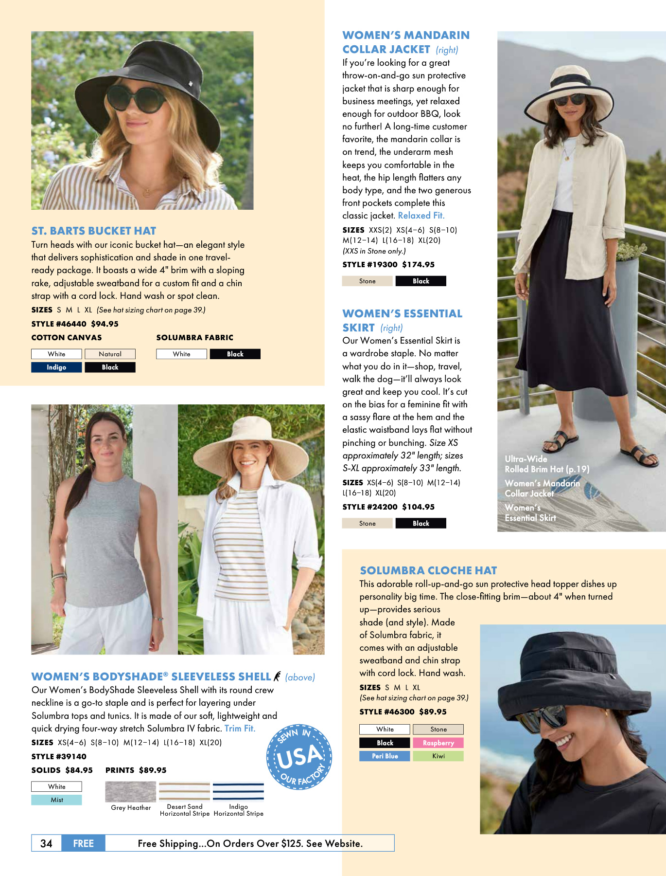 Sun Precautions Solumbra by Sun Precautions 100+ SPF Clothing Catalog - Page 34