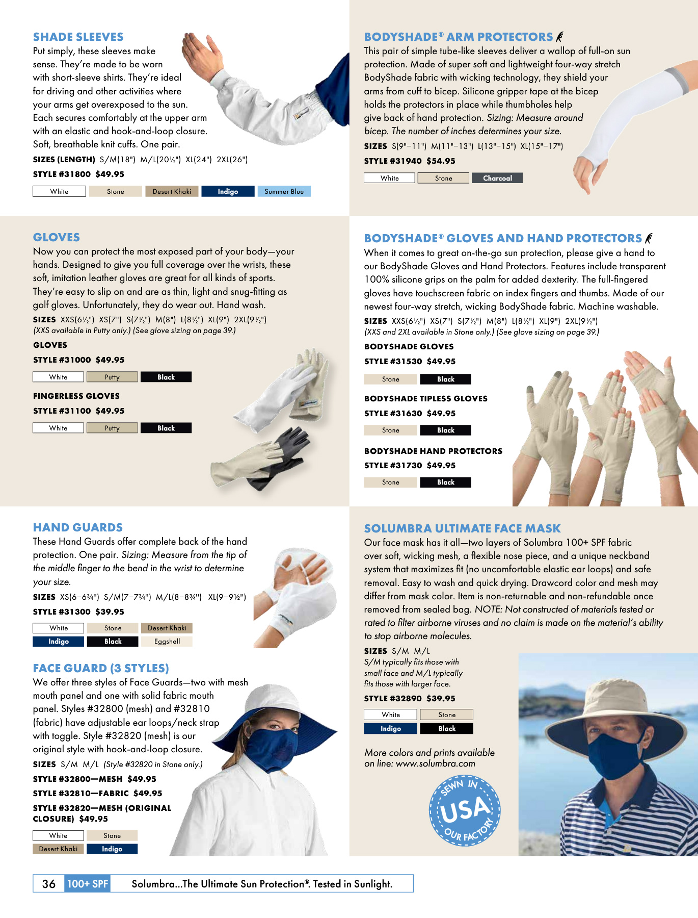 Sun Precautions Solumbra by Sun Precautions 100+ SPF Clothing Catalog - Page 36
