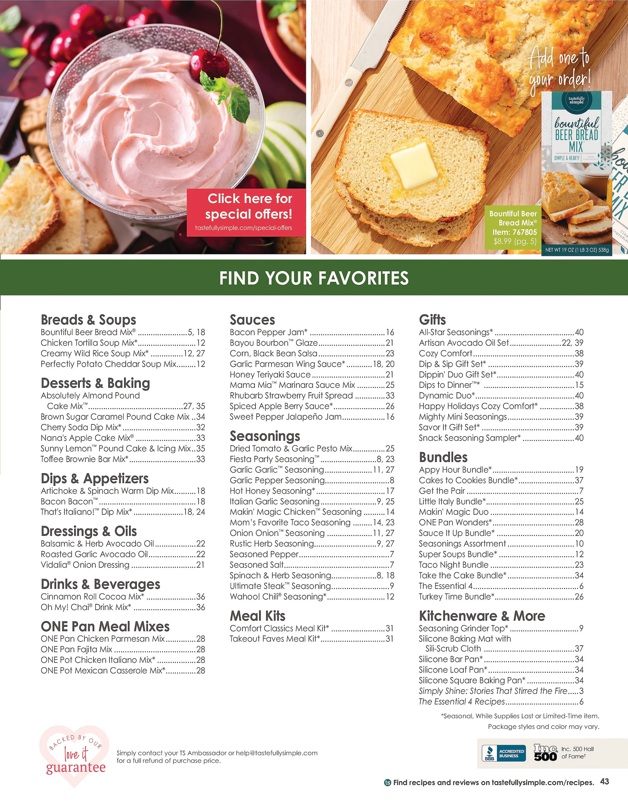 Tastefully Simple Tastefully Simple Fall-Winter 2026 Catalog - Page 49