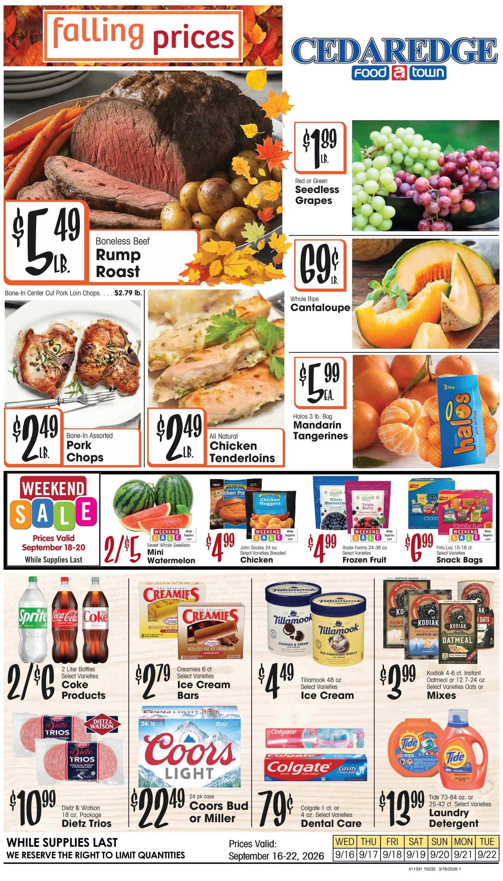 Cedaredge Foodtown PAG D 4pg Base1 - PAG D - September 16, 2026 - Page 1