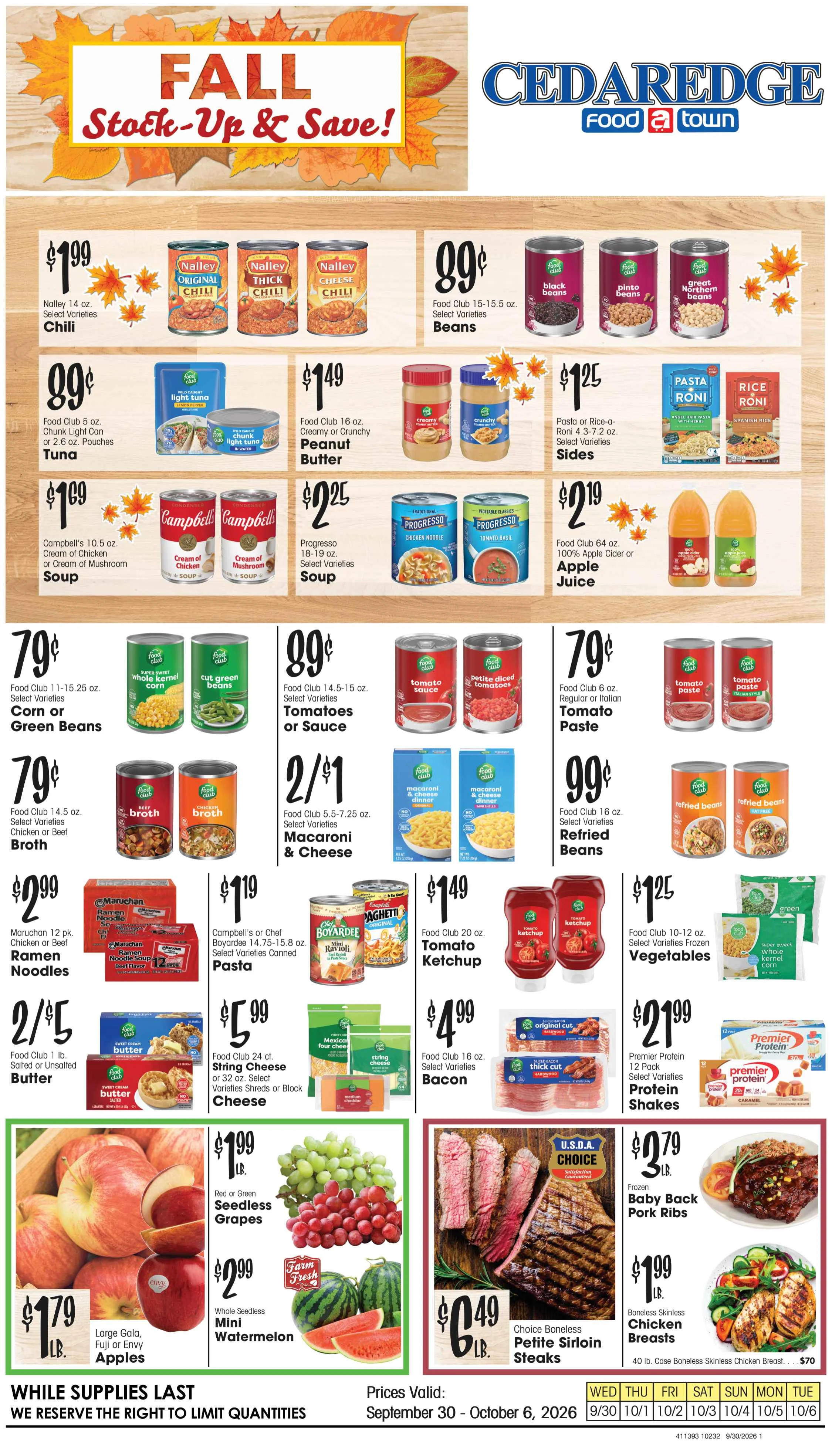 Cedaredge Foodtown PAG D 4pg Base1 - PAG D - September 30, 2026 - Page 1
