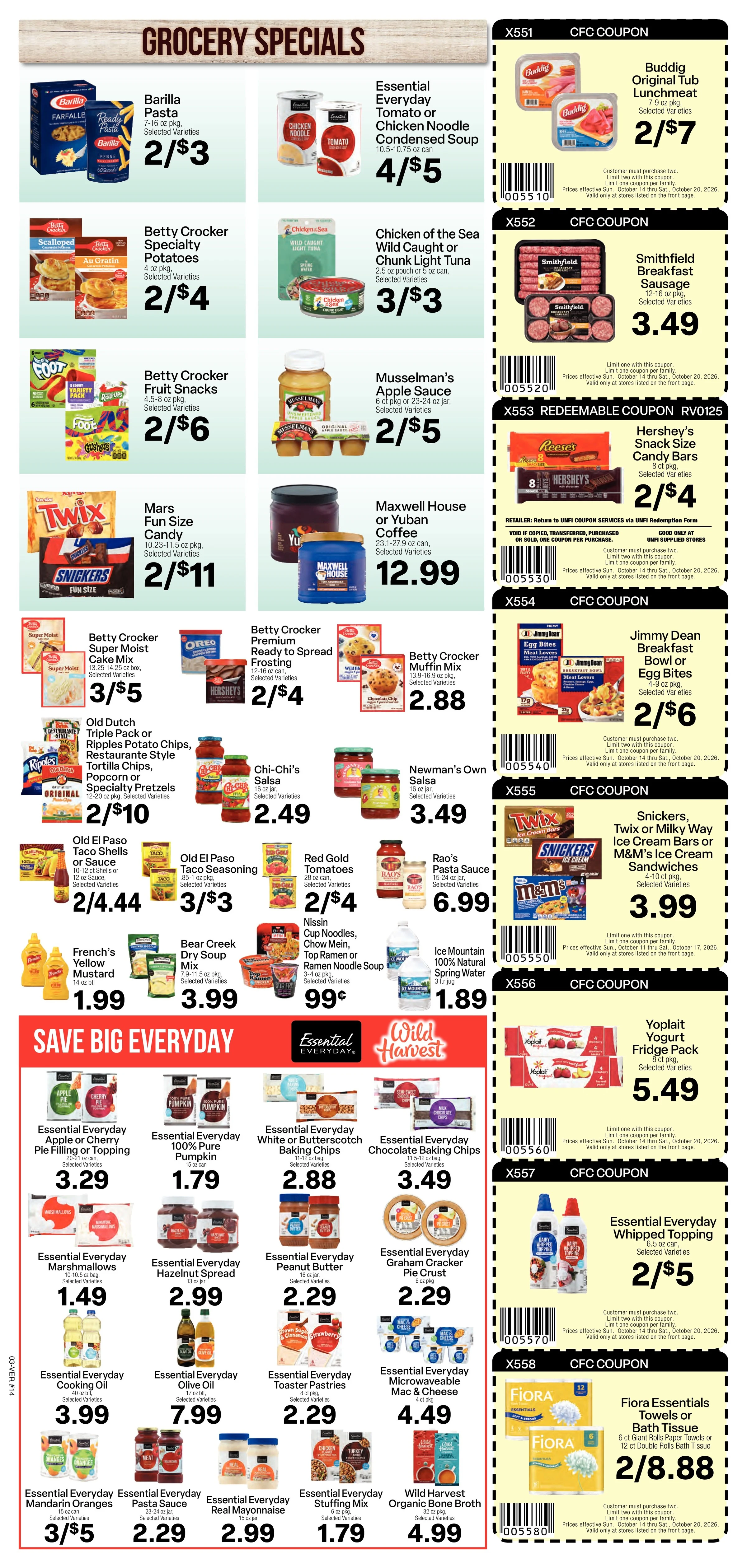 Chamberlain Food Center 10/14 CFC Ad - Page 3