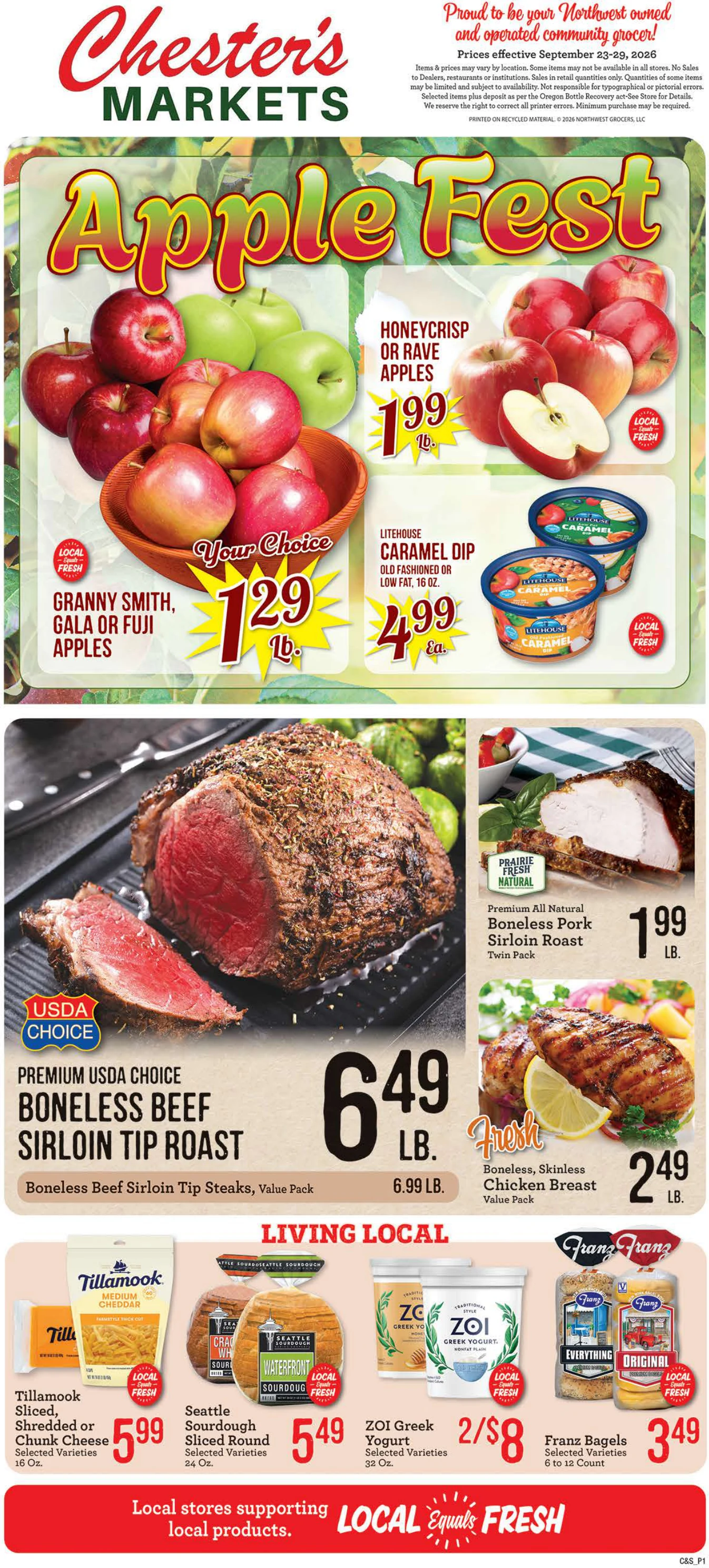 Chester's Market Lincoln Beach Chester's Market - Lincoln Beach Weekly Ad - Page 1