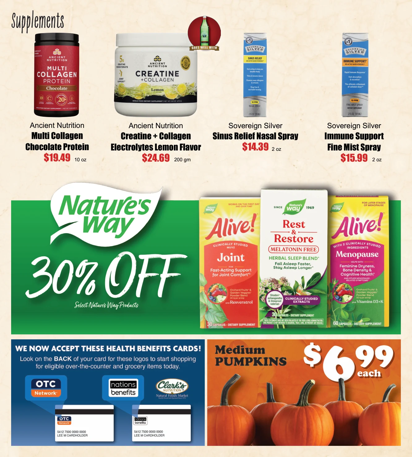 Clark's Nutrition & Natural Foods Market October Ad - Page 7