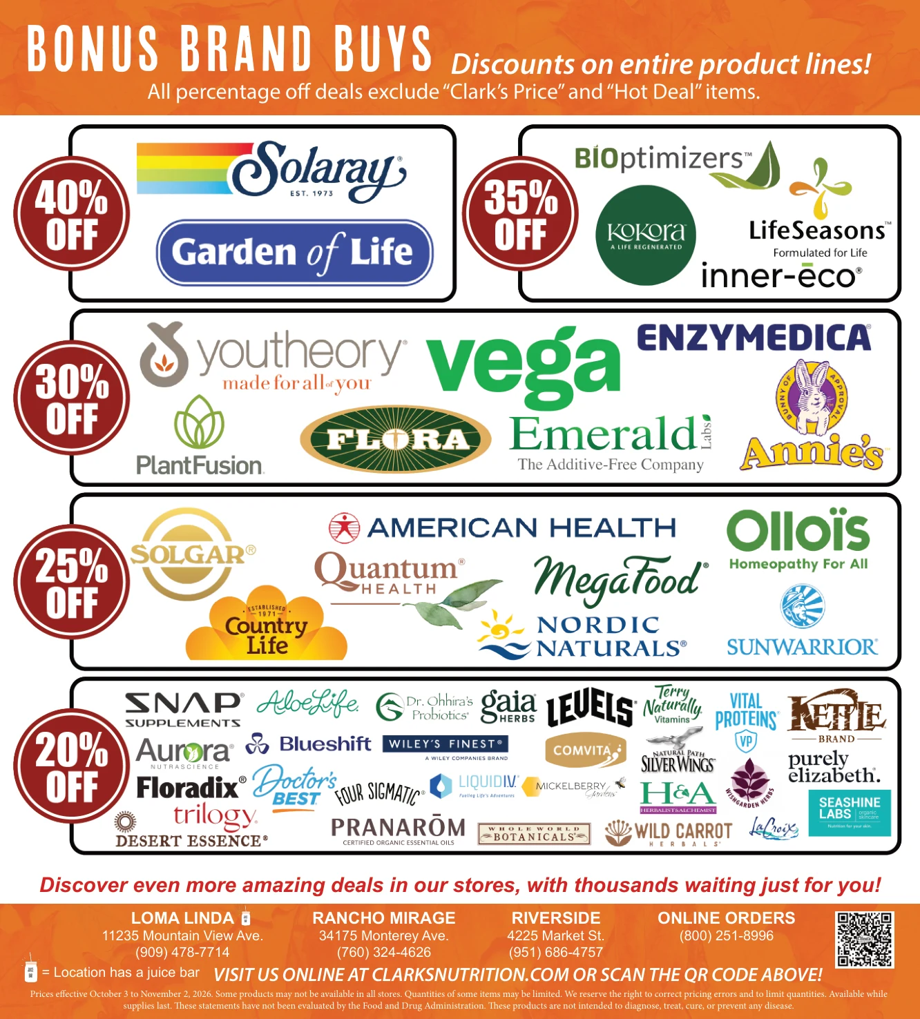 Clark's Nutrition & Natural Foods Market October Ad - Page 8