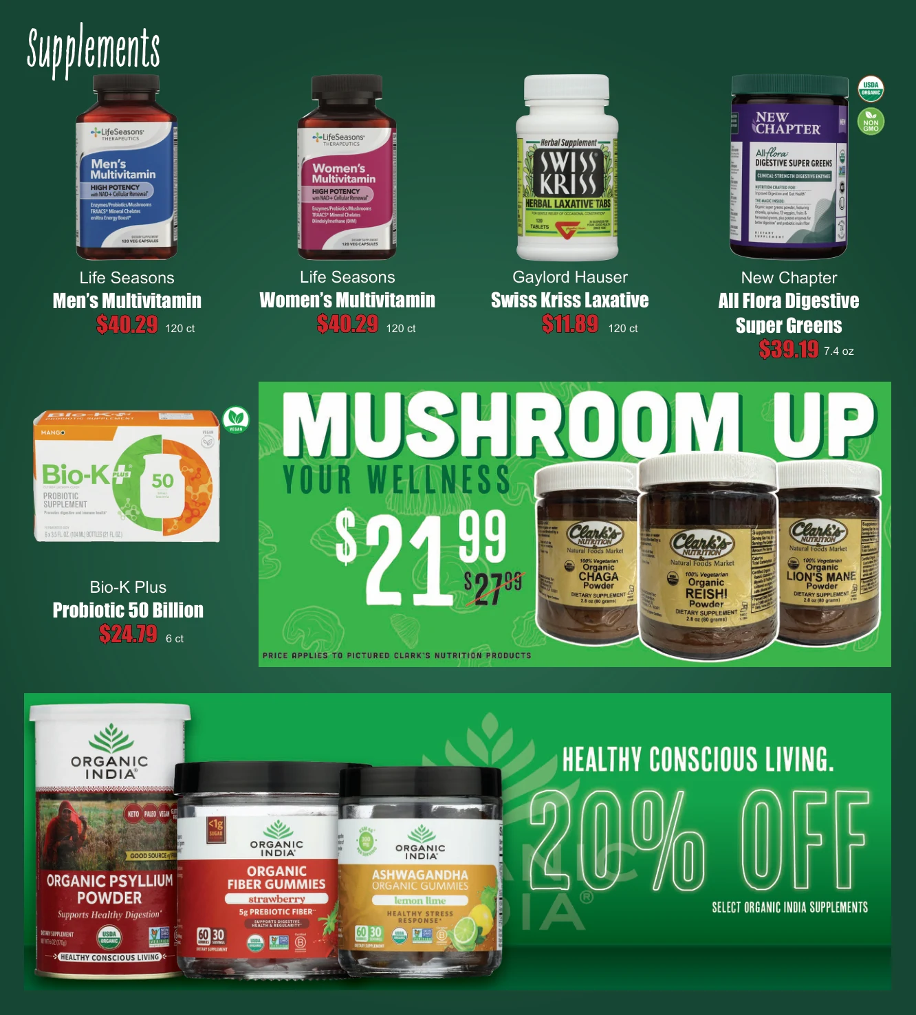 Clark's Nutrition & Natural Foods Market September Ad - Page 6