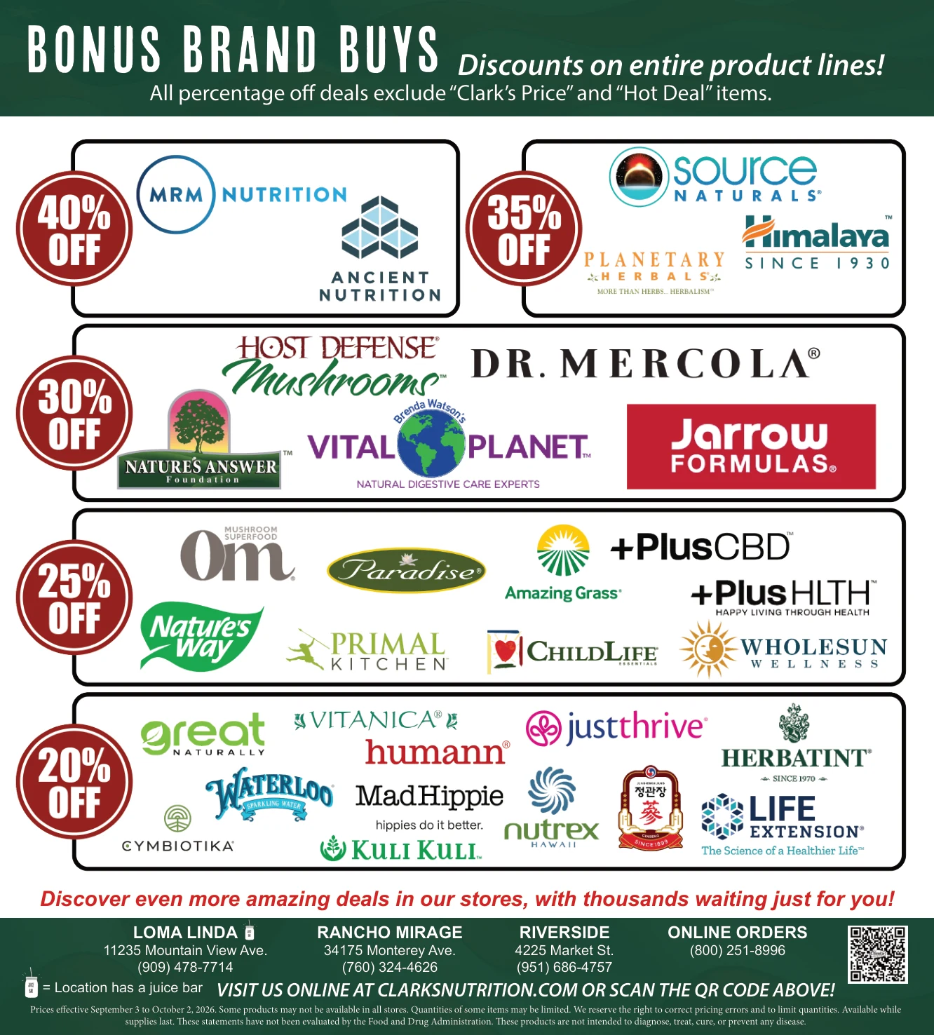 Clark's Nutrition & Natural Foods Market September Ad - Page 8